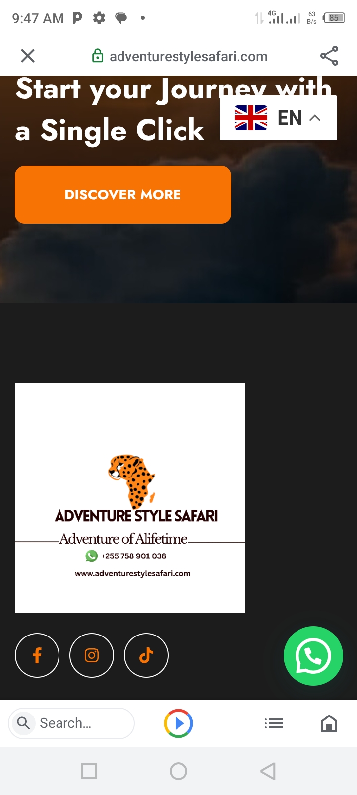 Adventure style Tanzania tour and safaris